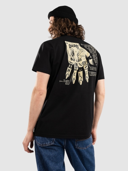 The Dudes Dead Hand T-Shirt zwart