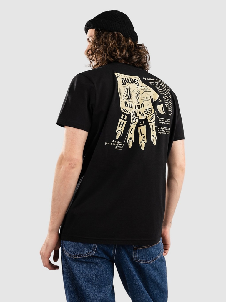 The Dudes Dead Hand T-Shirt zwart