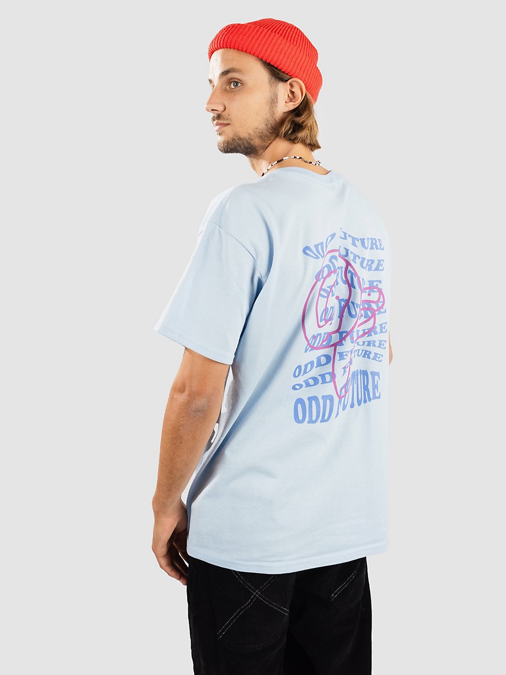 Odd Future Wavey Text T-Shirt blauw