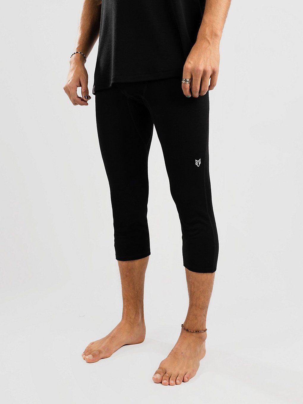 Woolf Merino Roni 3/4 Thermo broek zwart