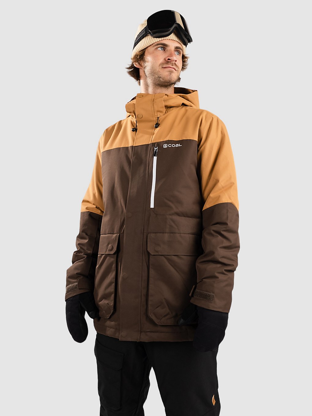 Coal Traverse Insulated Jas bruin