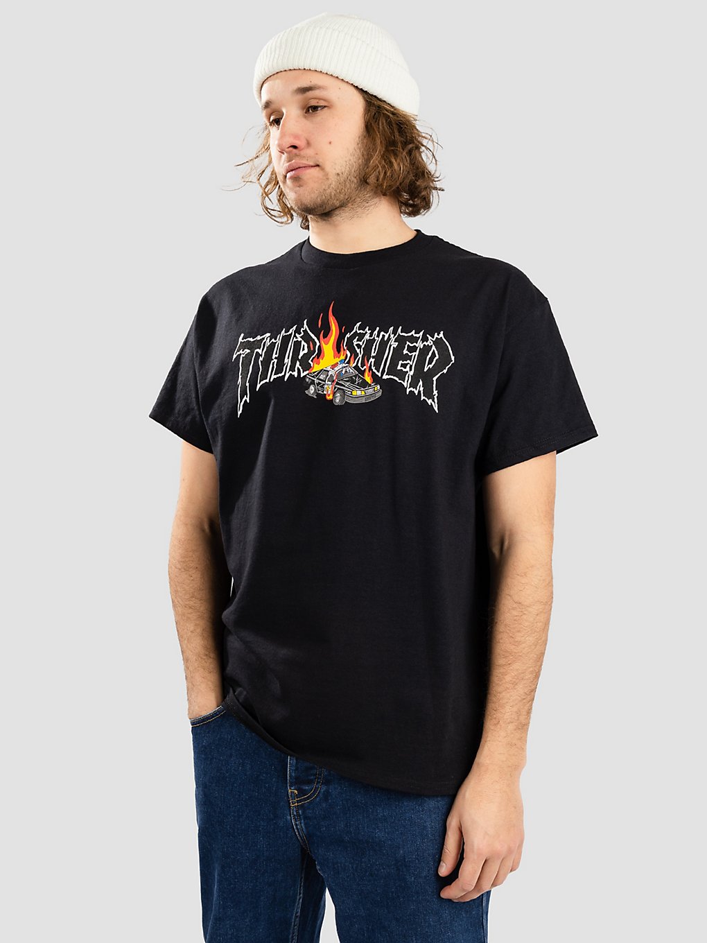 Thrasher Cop Car T-Shirt zwart