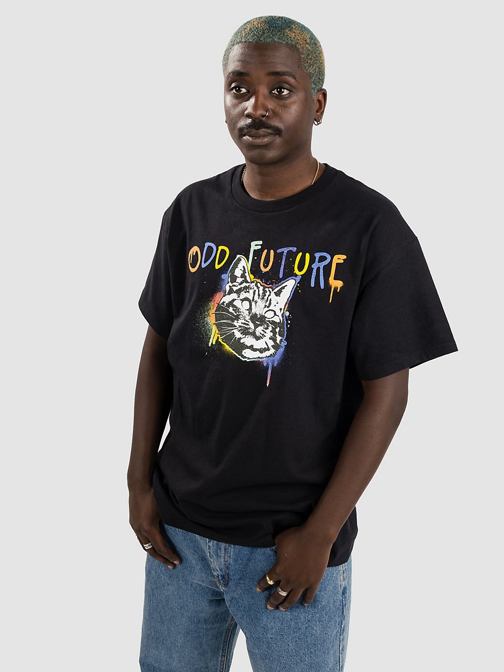 Odd Future Crying Cat T-Shirt zwart