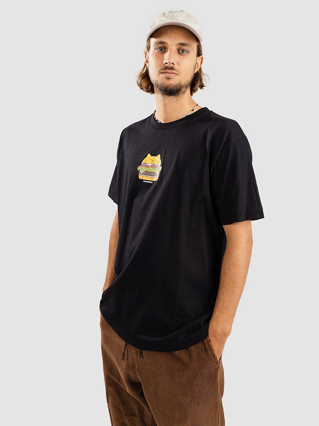 Leon Karssen Burgercat T-Shirt zwart
