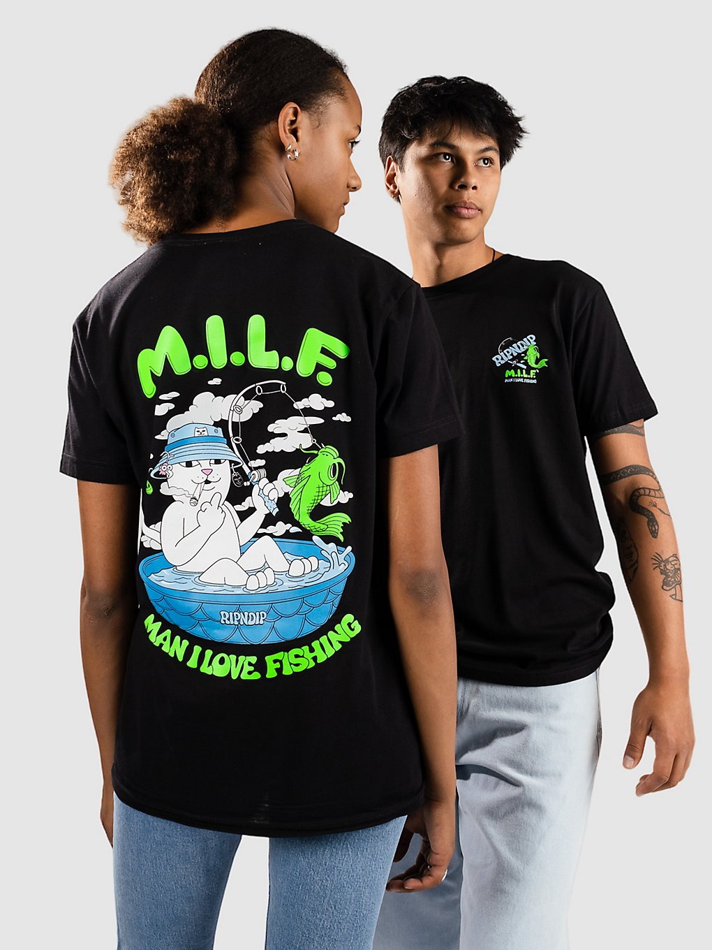 RIPNDIP M.I.L.F. T-Shirt zwart