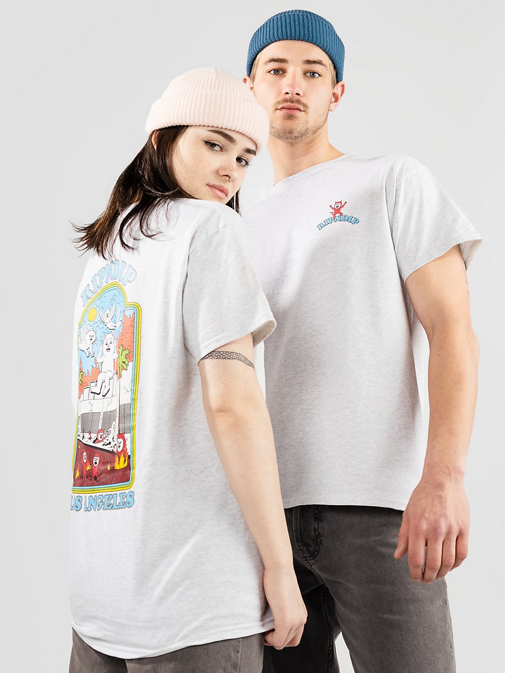 RIPNDIP Heaven On Earth T-Shirt grijs