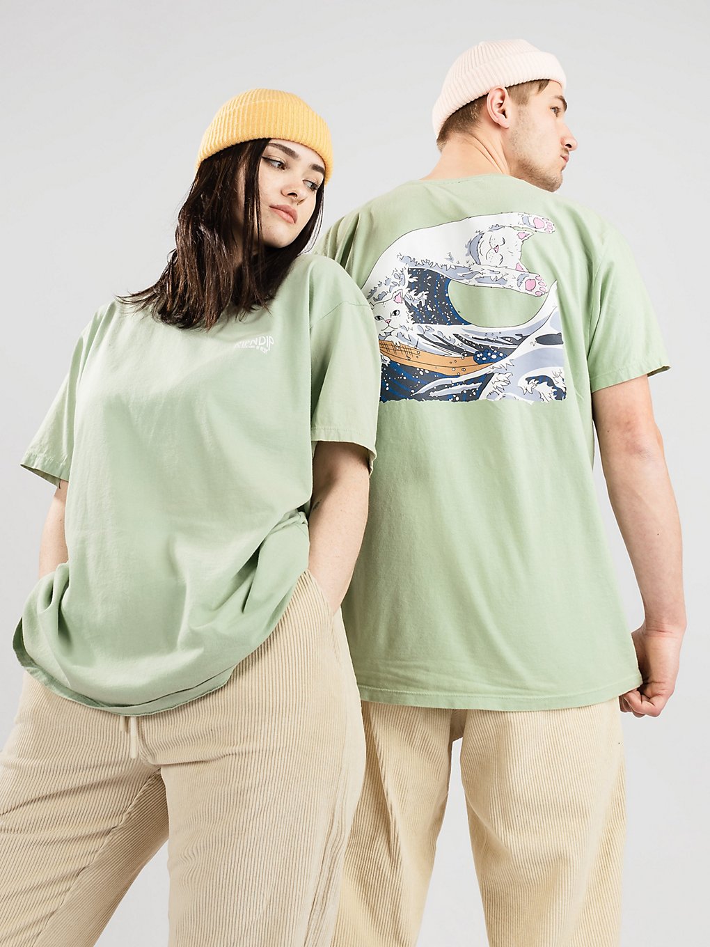 RIPNDIP Great Wave T-Shirt groen