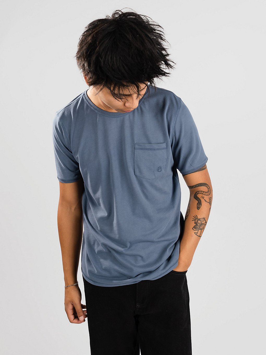 Kazane Moss T-Shirt blauw