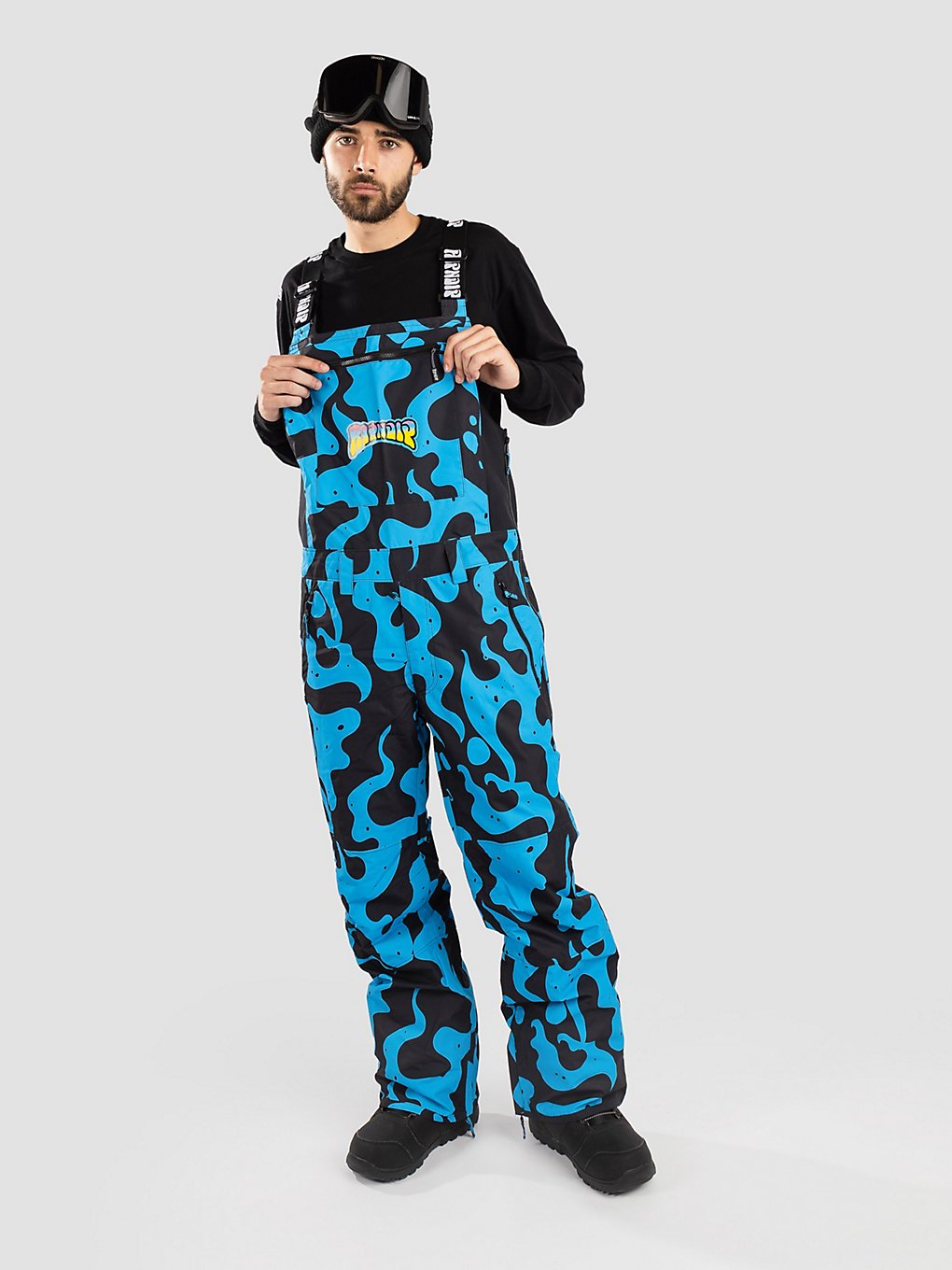 RIPNDIP Psychedelic Garden Bib broek