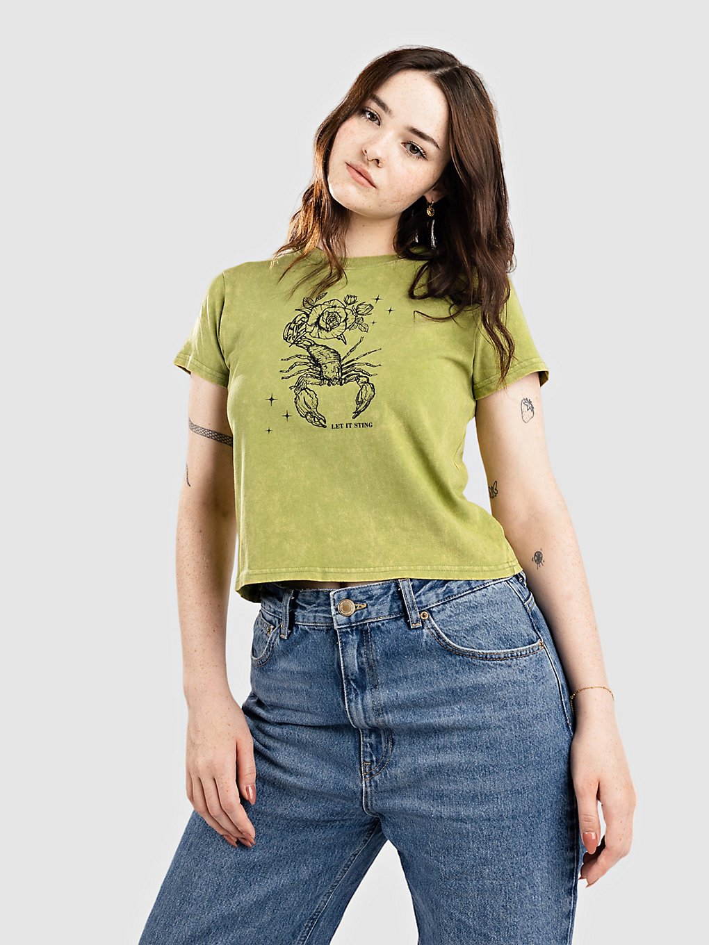 Empyre Ricky Scorpion Bf T-Shirt groen