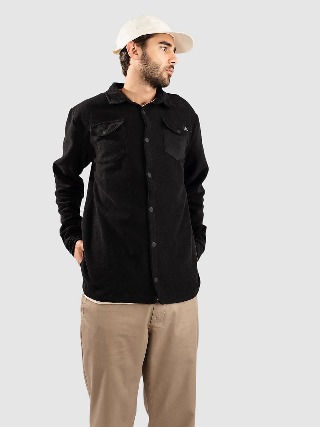 Jones Snowboards December Rec Shirt Fleece jas zwart