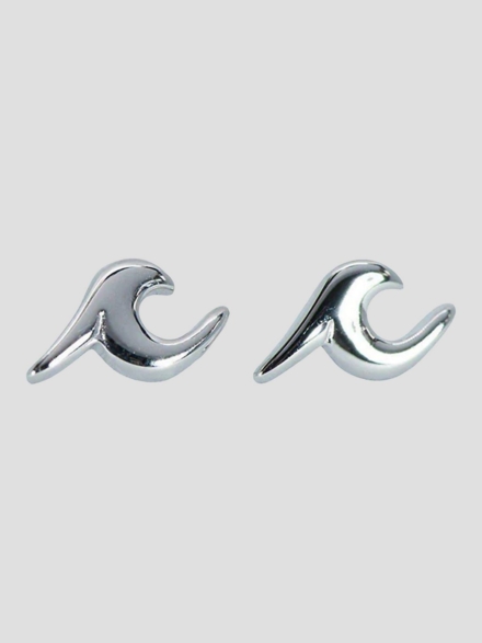 Pura Vida Wave Stud Earring grijs