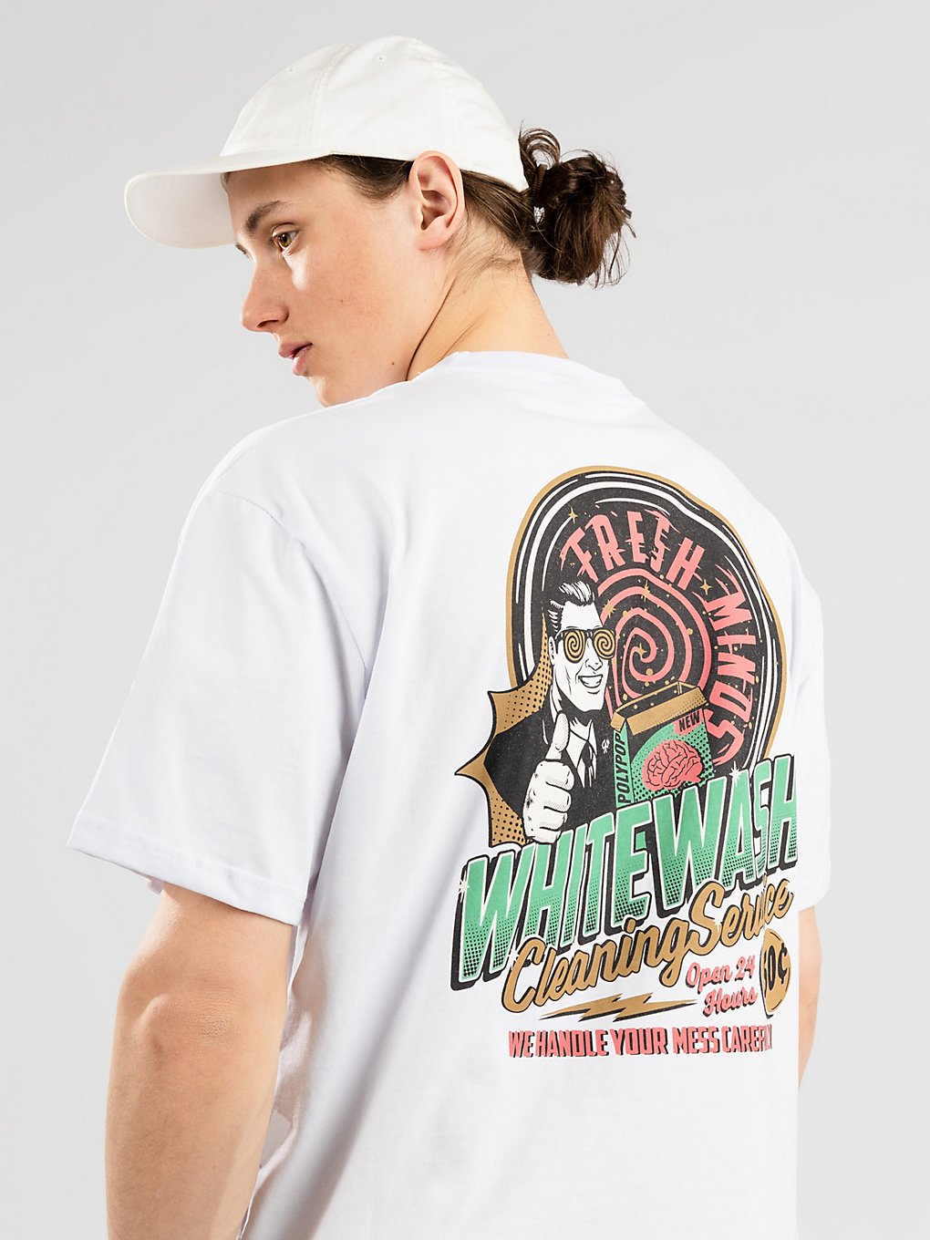 Polypop witwash Regular Fit T-Shirt wit