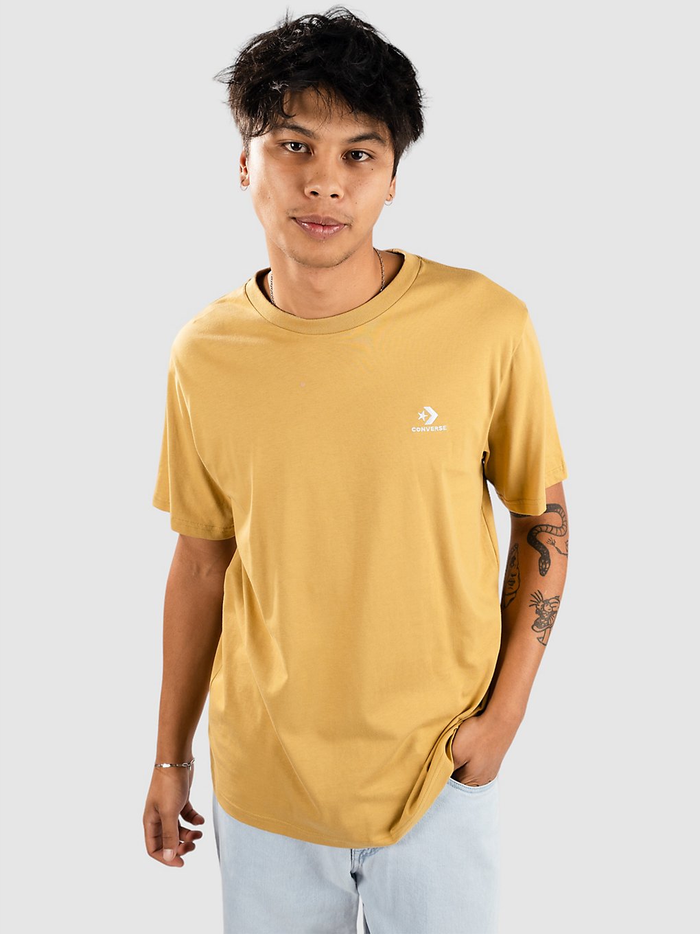 Converse Star Chevron T-Shirt geel