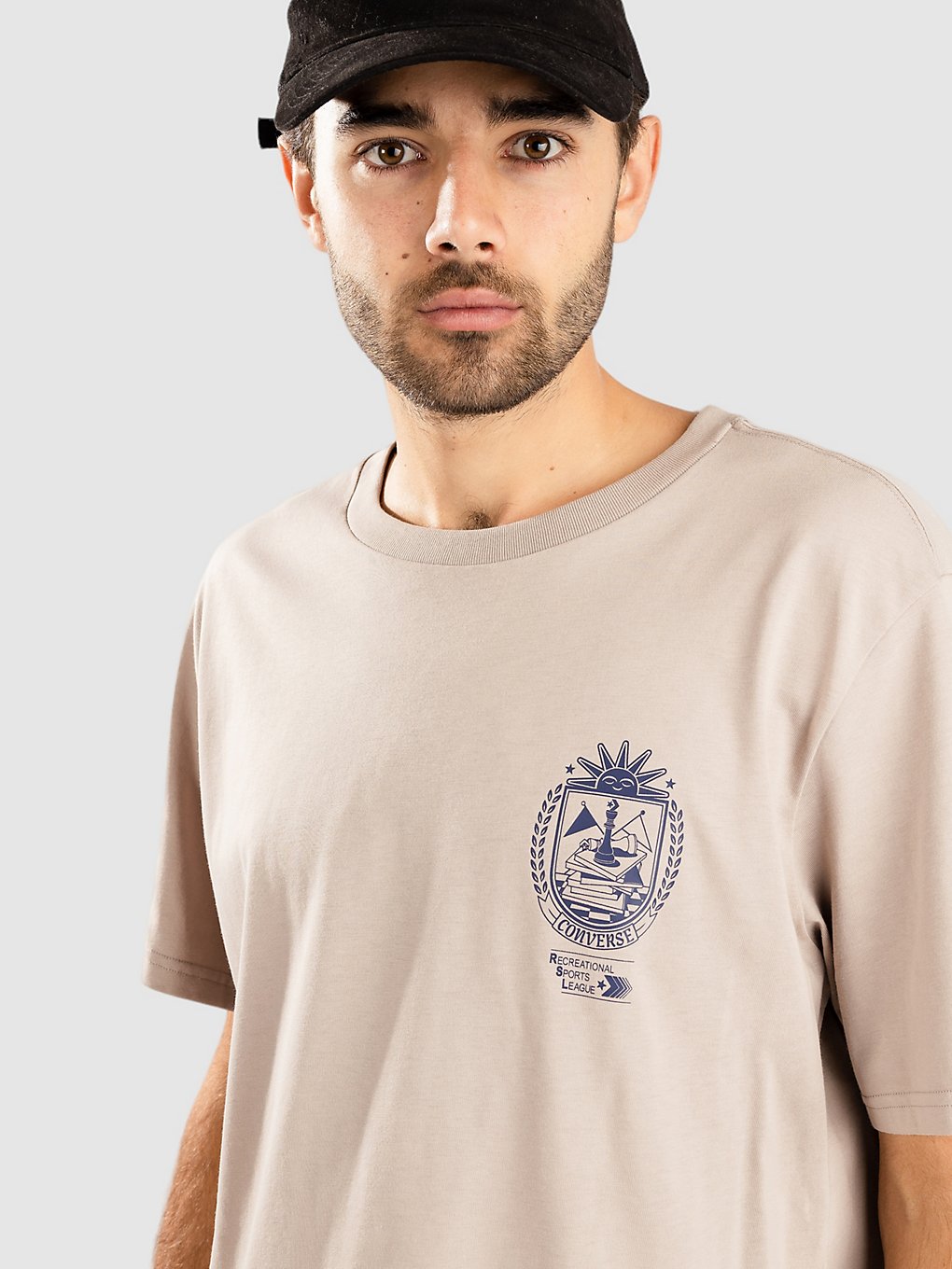 Converse Chess League Graphic T-Shirt bruin