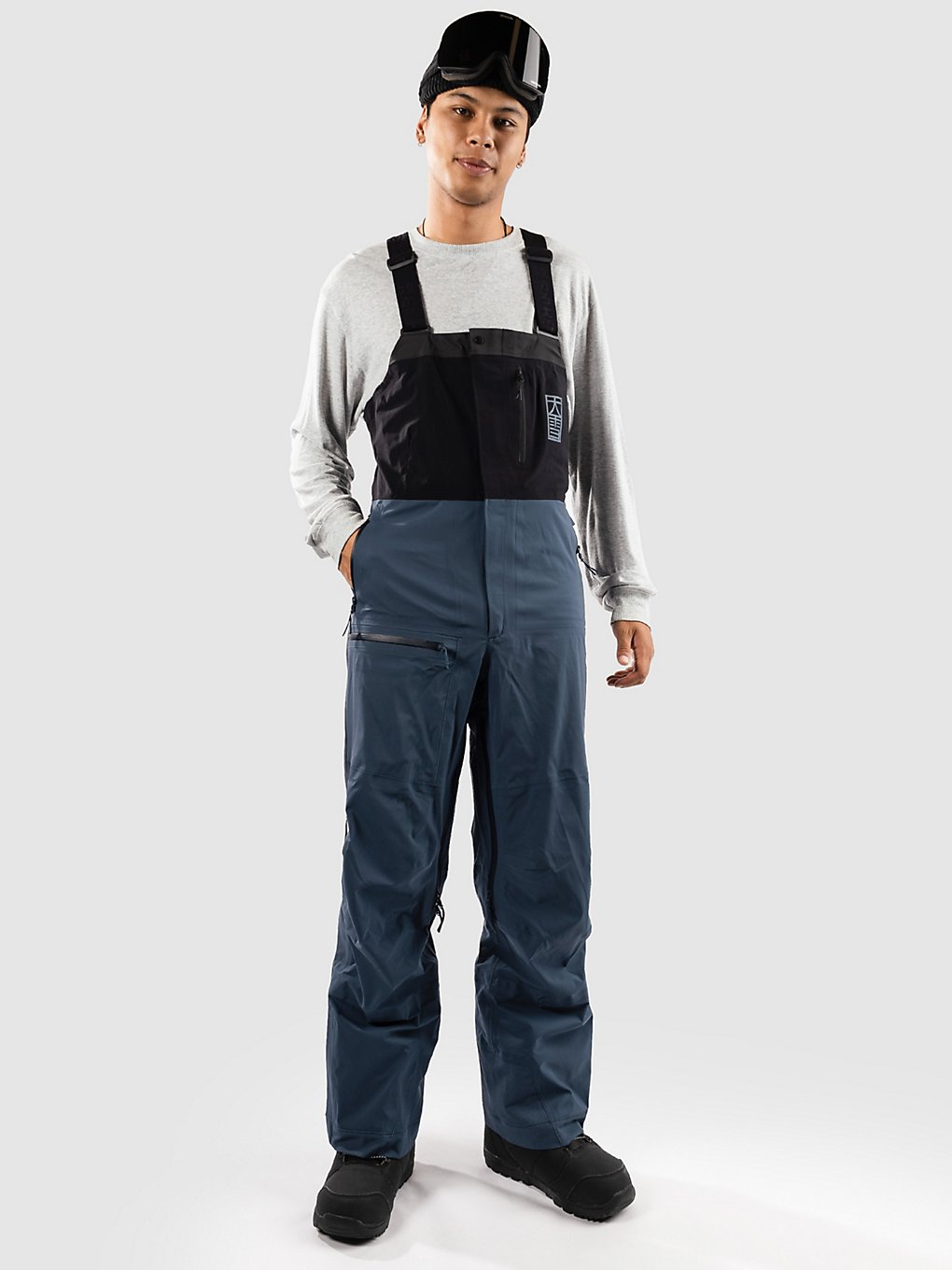 Oyuki Goshiki Yamapro 3L Bib broek grijs