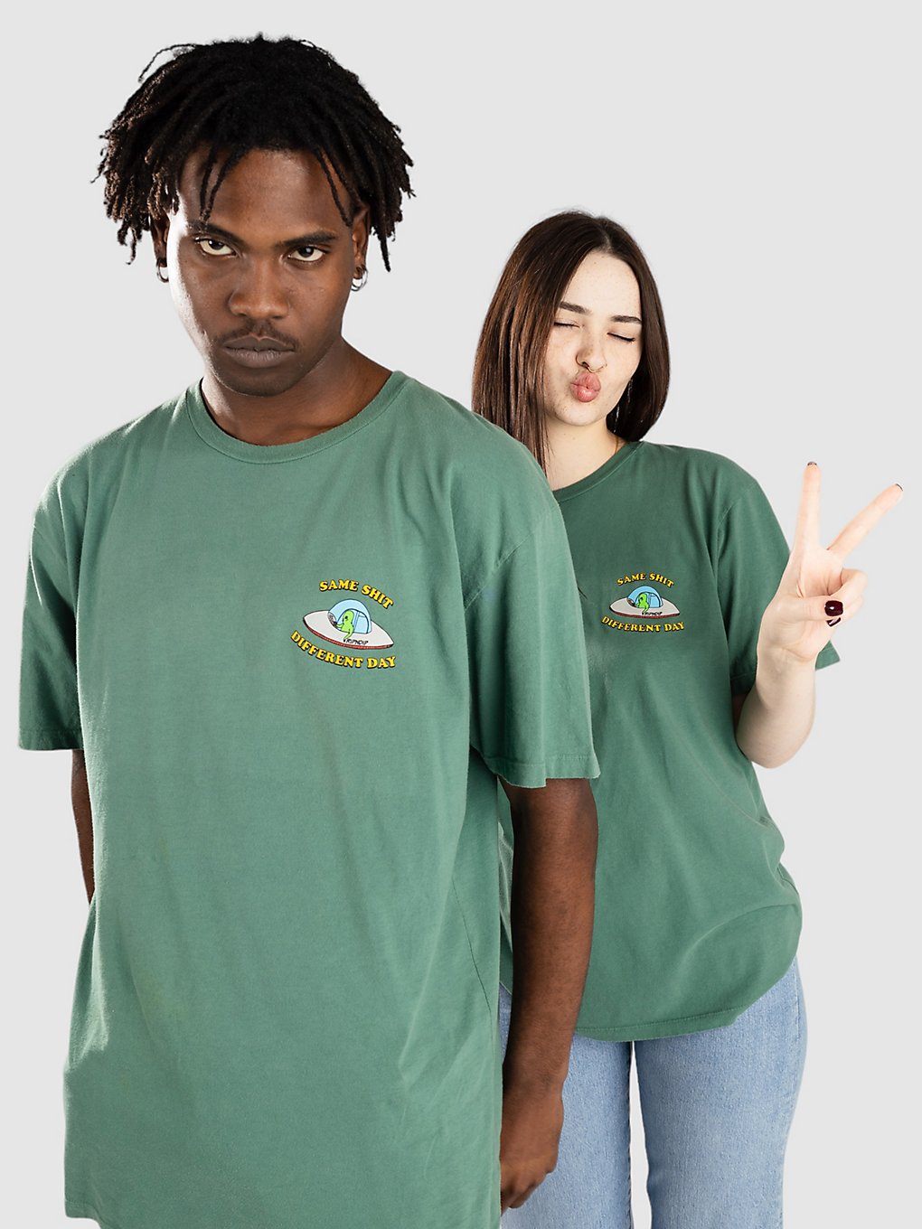 RIPNDIP Same Shit Different Day T-Shirt groen