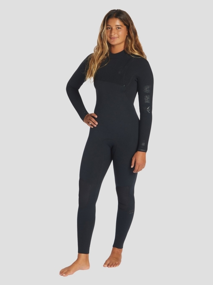 Billabong 403 Salty Dayz Natural Zipperl Wetsuit zwart