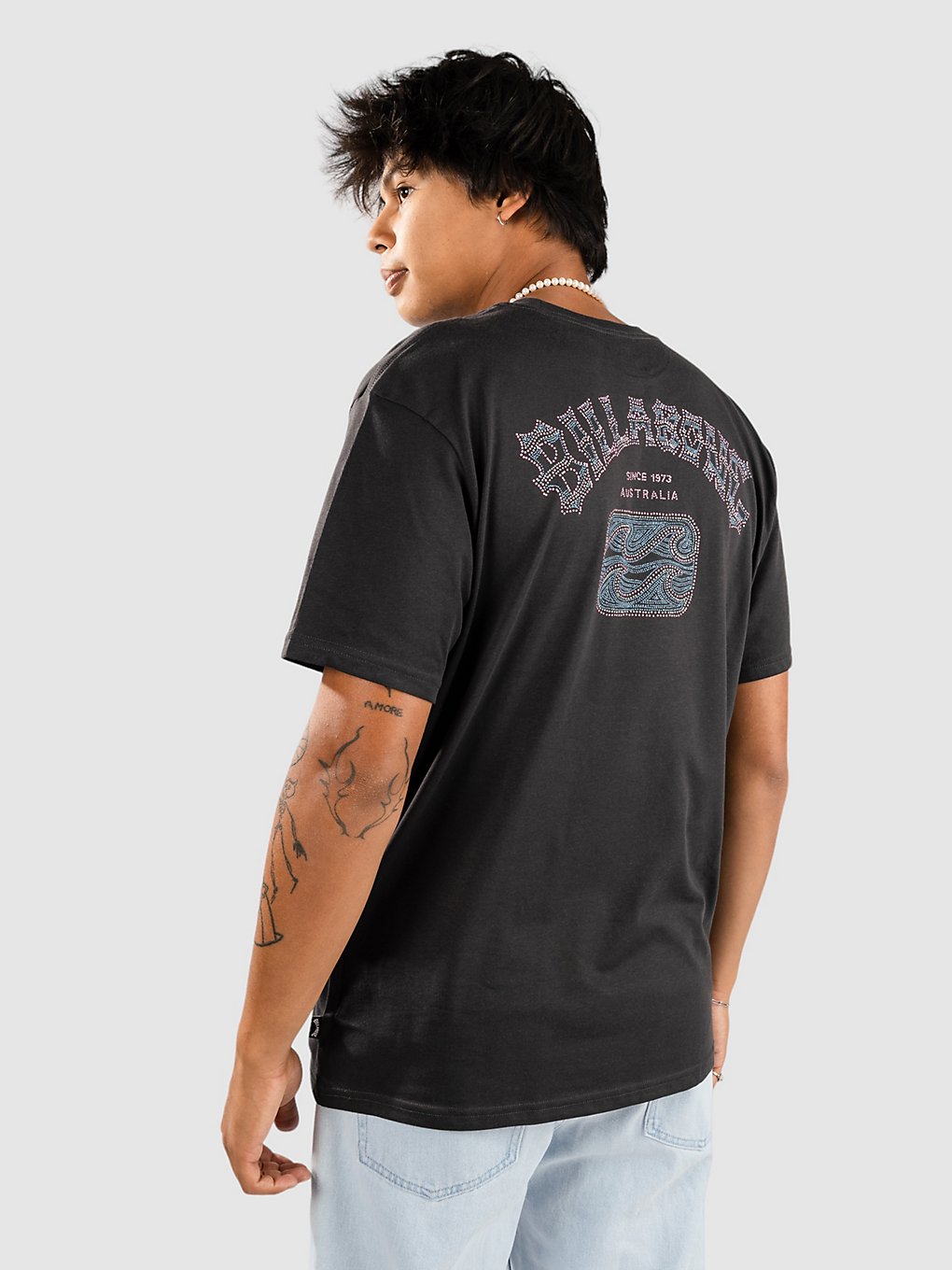 Billabong Theme Arch T-Shirt zwart