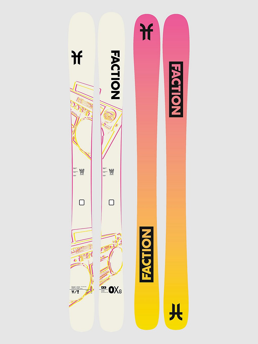 Faction Prodigy 0X Grom 2024 Ski's zwart