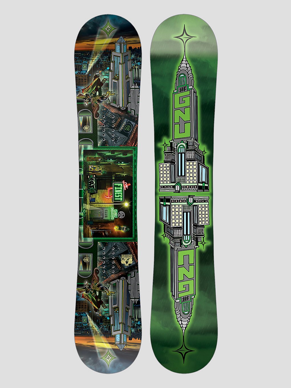 Gnu Finest 2024 Snowboard patroon