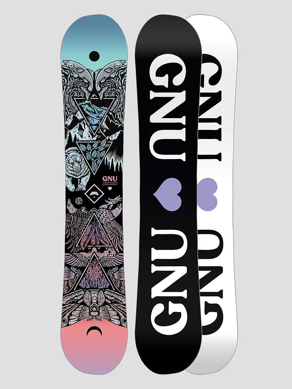 Gnu Ladies Choice 2024 Snowboard patroon