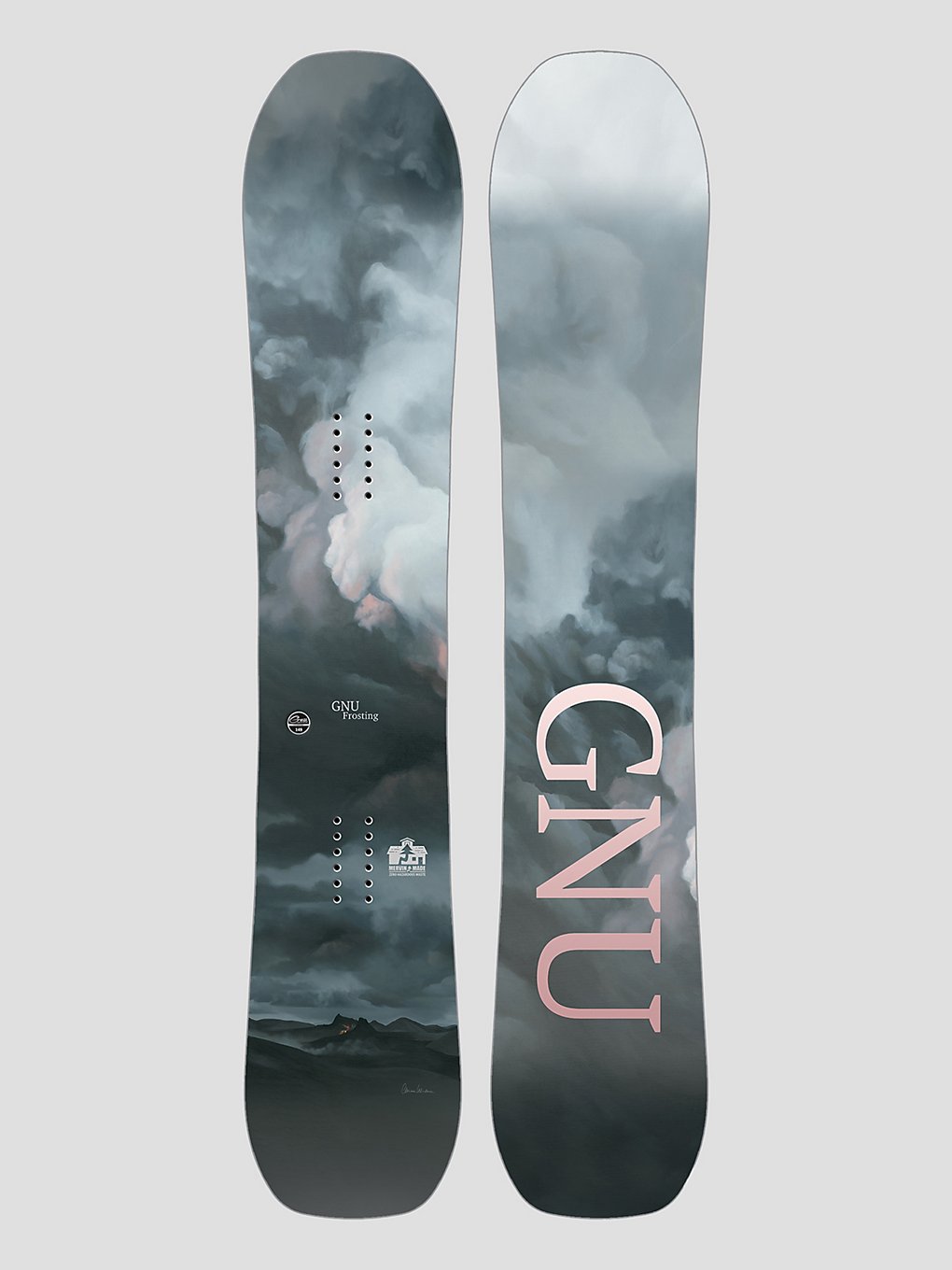 Gnu Frosted 2024 Snowboard patroon