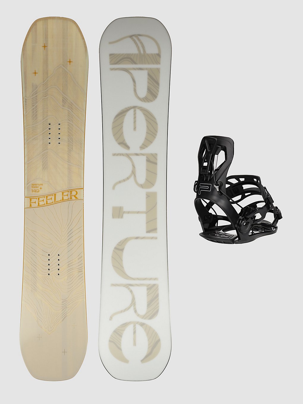 Aperture Feeler + 2024 SP FT360 S Snowboard set patroon