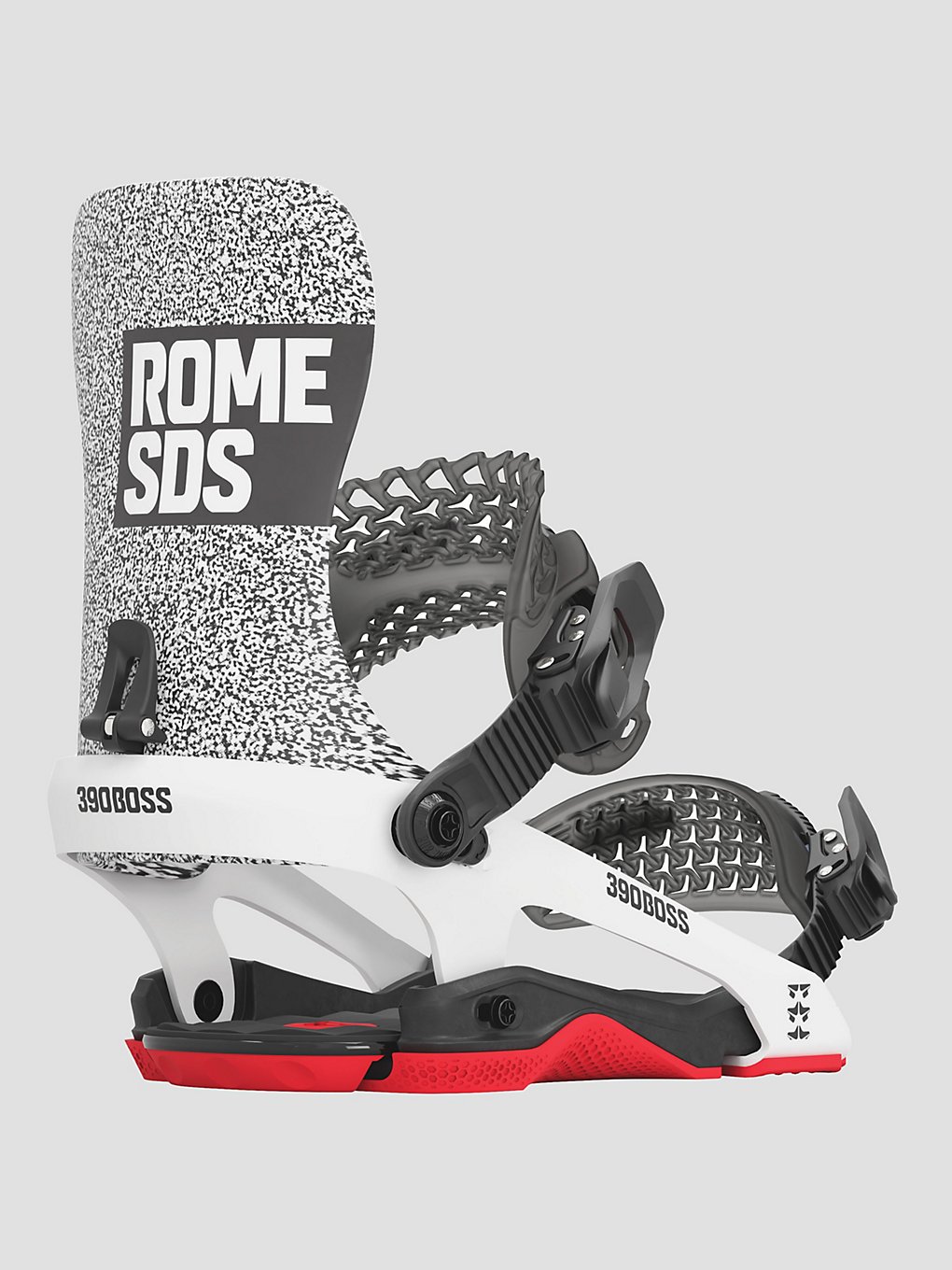 Rome 390 Boss Snowboard bindingen wit