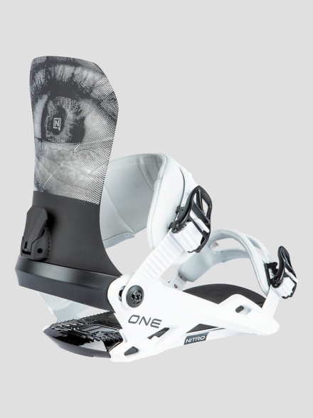 Nitro One 2024 Snowboard bindingen wit