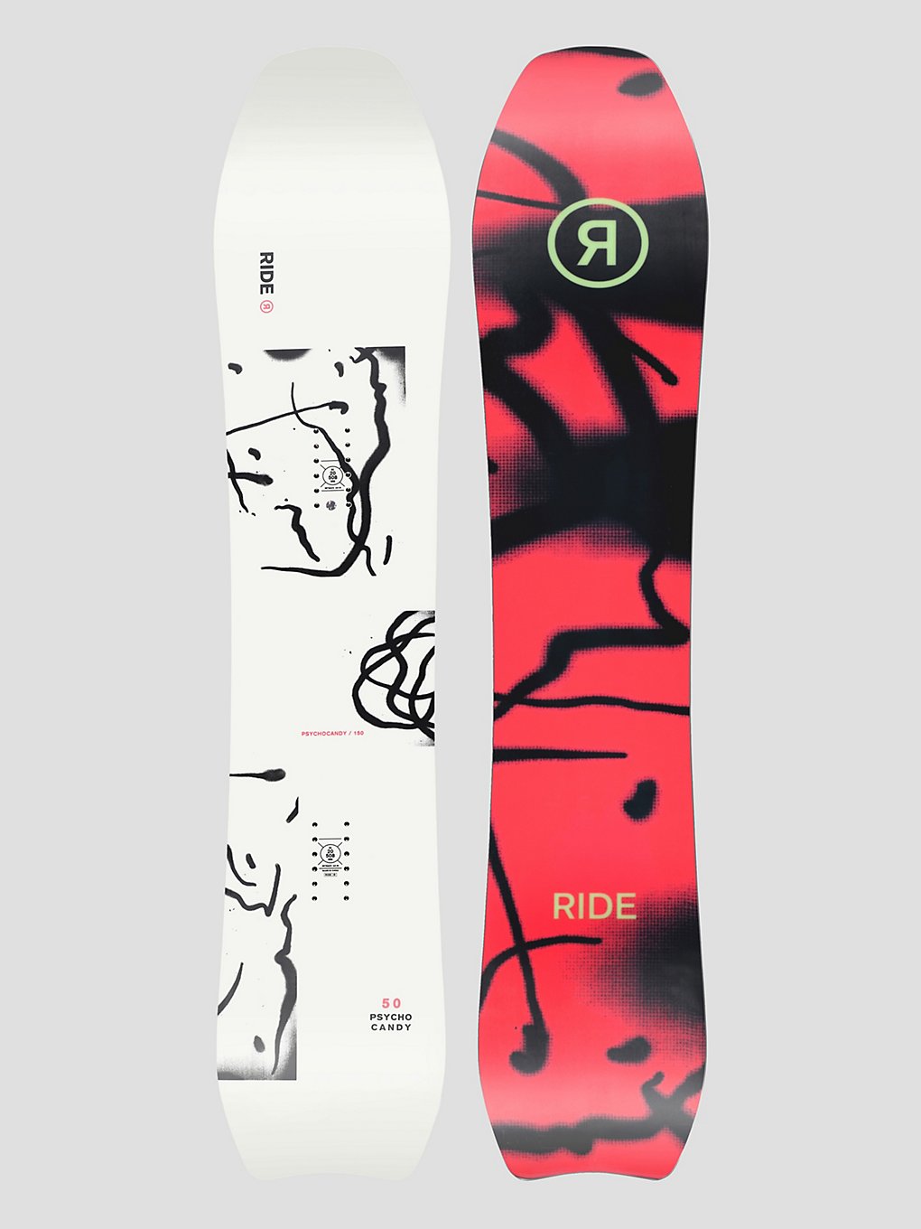 Ride Psychocandy 2024 Snowboard patroon