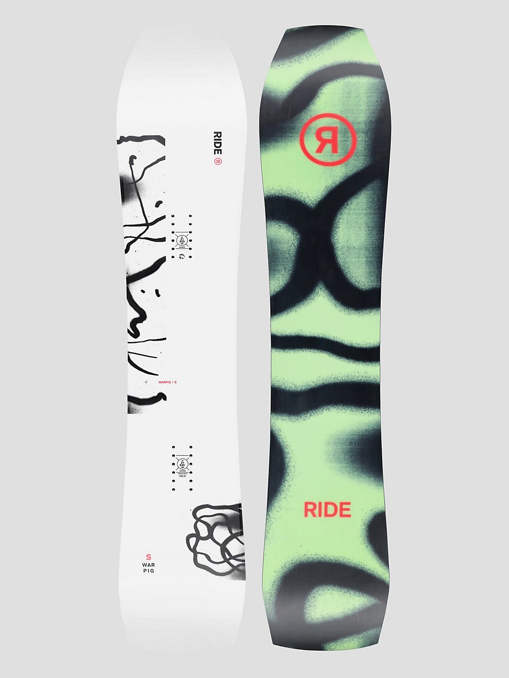 Ride Warpig 2024 Snowboard patroon