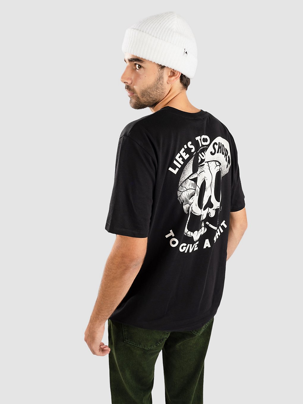 The Dudes Too Short Smokes T-Shirt zwart