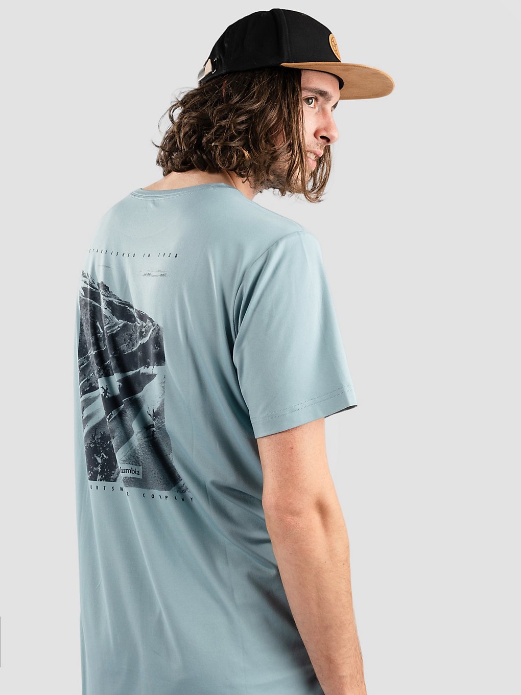 Columbia Tech Trail T-Shirt blauw