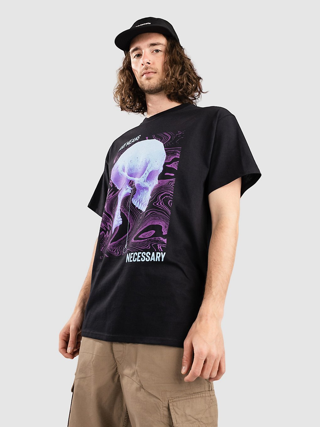 Any Means Necessary Looming Death T-Shirt zwart