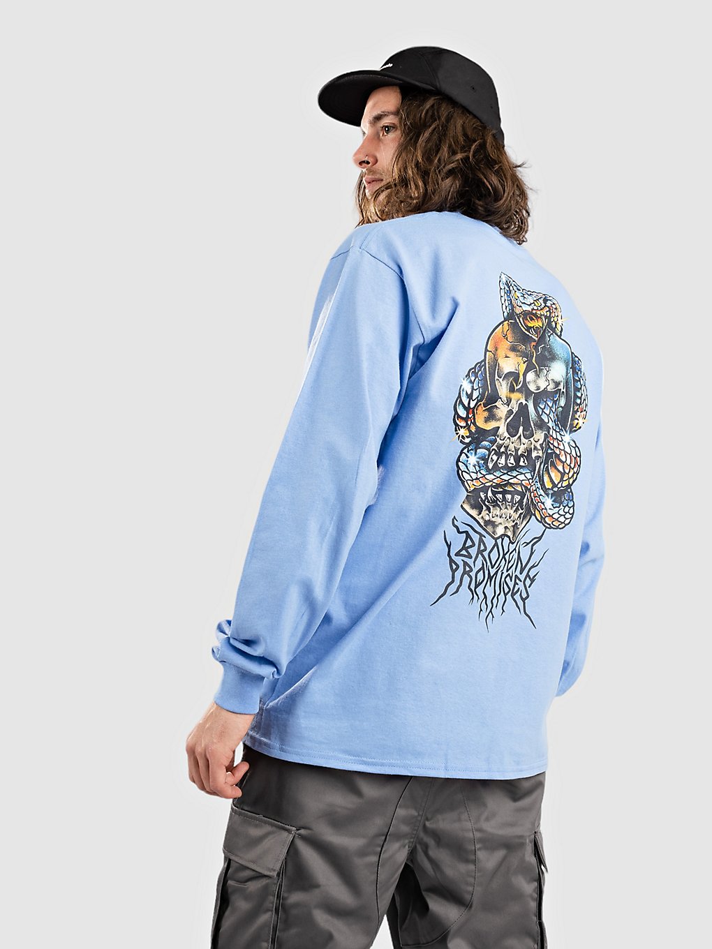 Broken Promises Corn Snake Longsleeve blauw