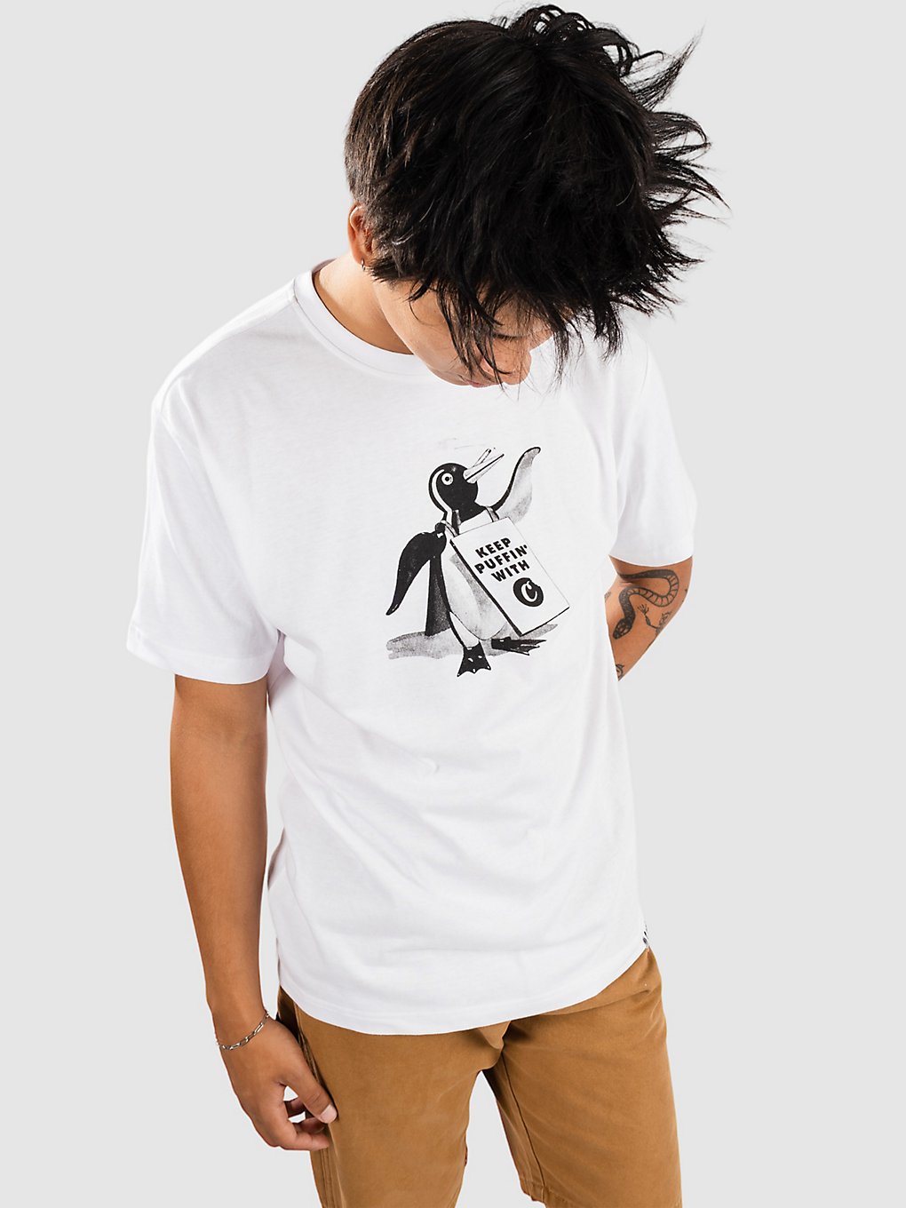 Cookies Puffin T-Shirt wit