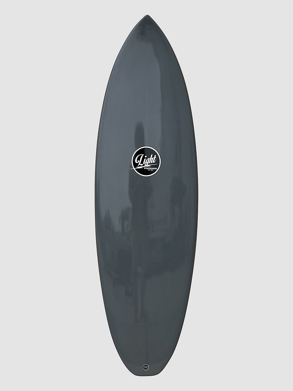 Light River Resin Grey PU Future 5'4 Surfboard patroon