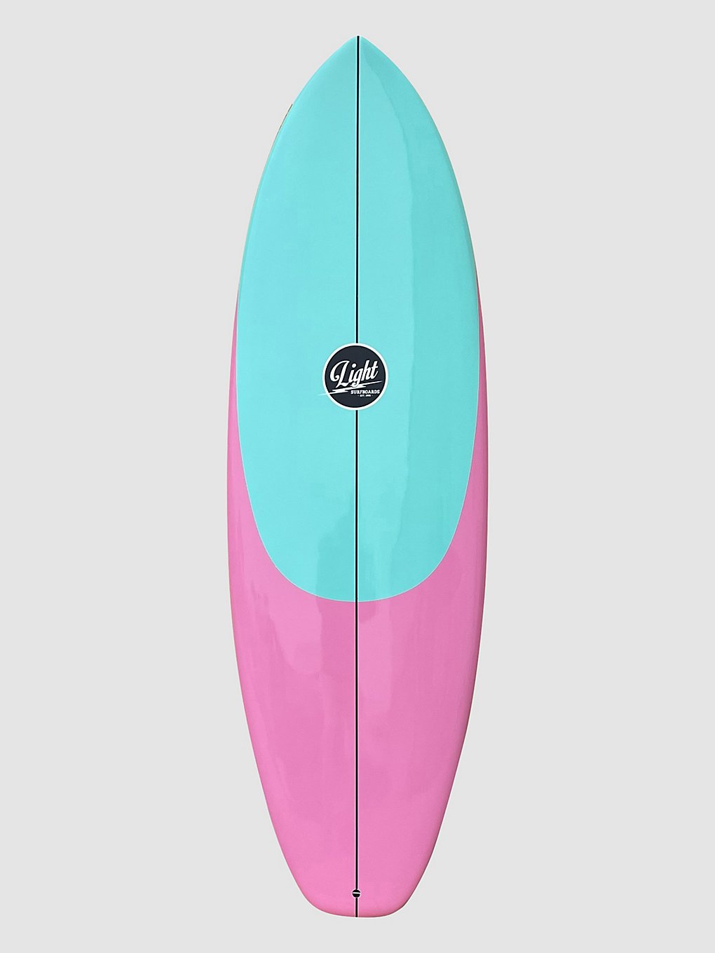 Light Hybrid Mint Epoxy Future 5'8 Surfboard patroon
