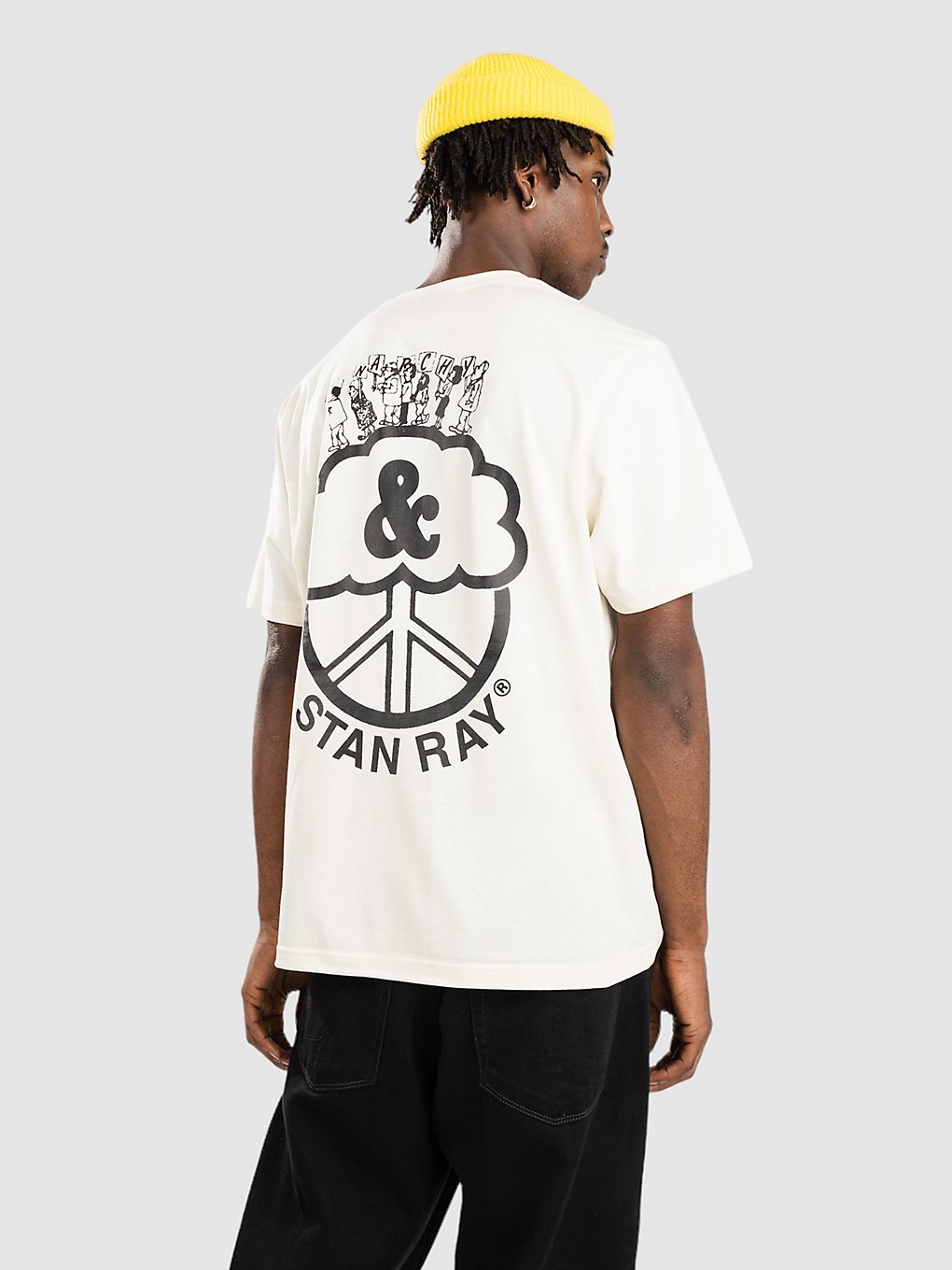 Stan Ray A & Peace T-Shirt wit