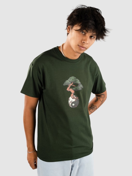 Dravus Yin Yang Bonsai T-Shirt groen