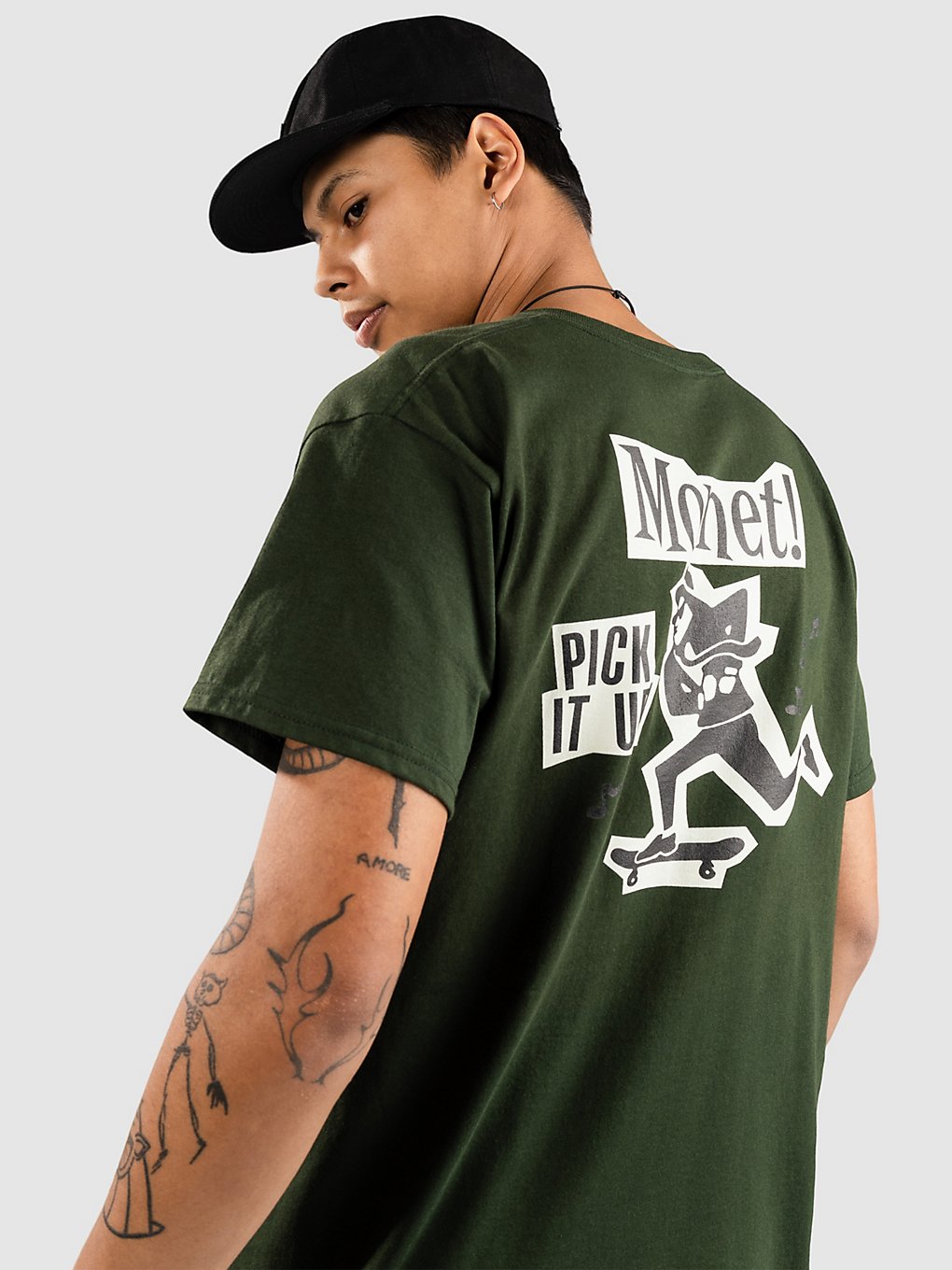 Monet Skateboards Ska Skate T-Shirt groen