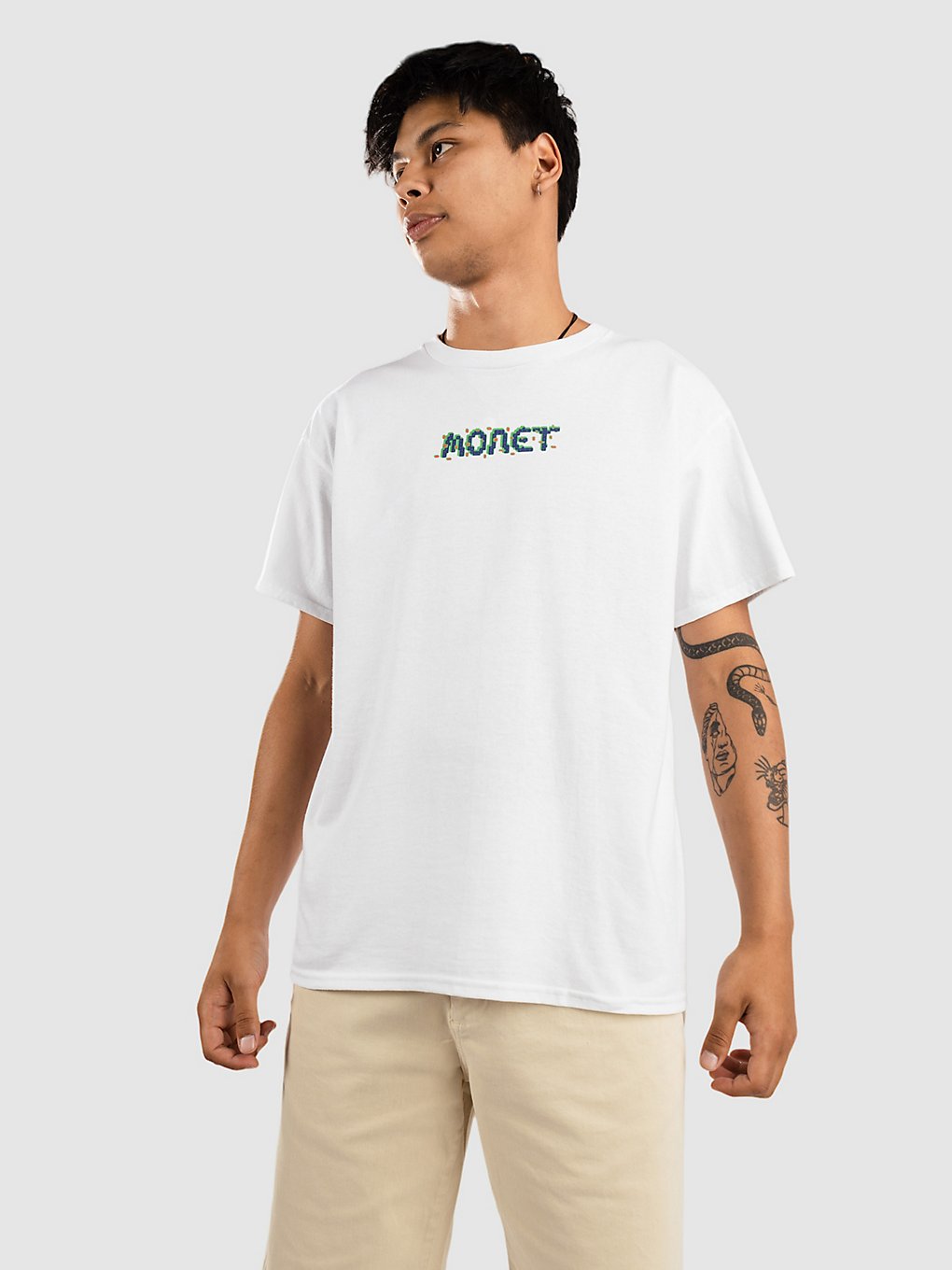 Monet Skateboards Bit Party T-Shirt wit