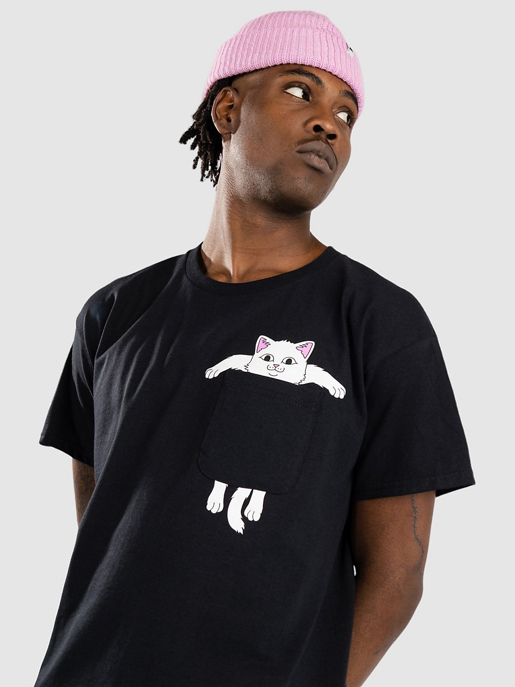 RIPNDIP Broke The Pocket T-Shirt zwart