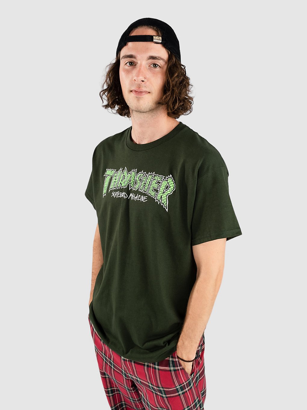 Thrasher Brick T-Shirt groen