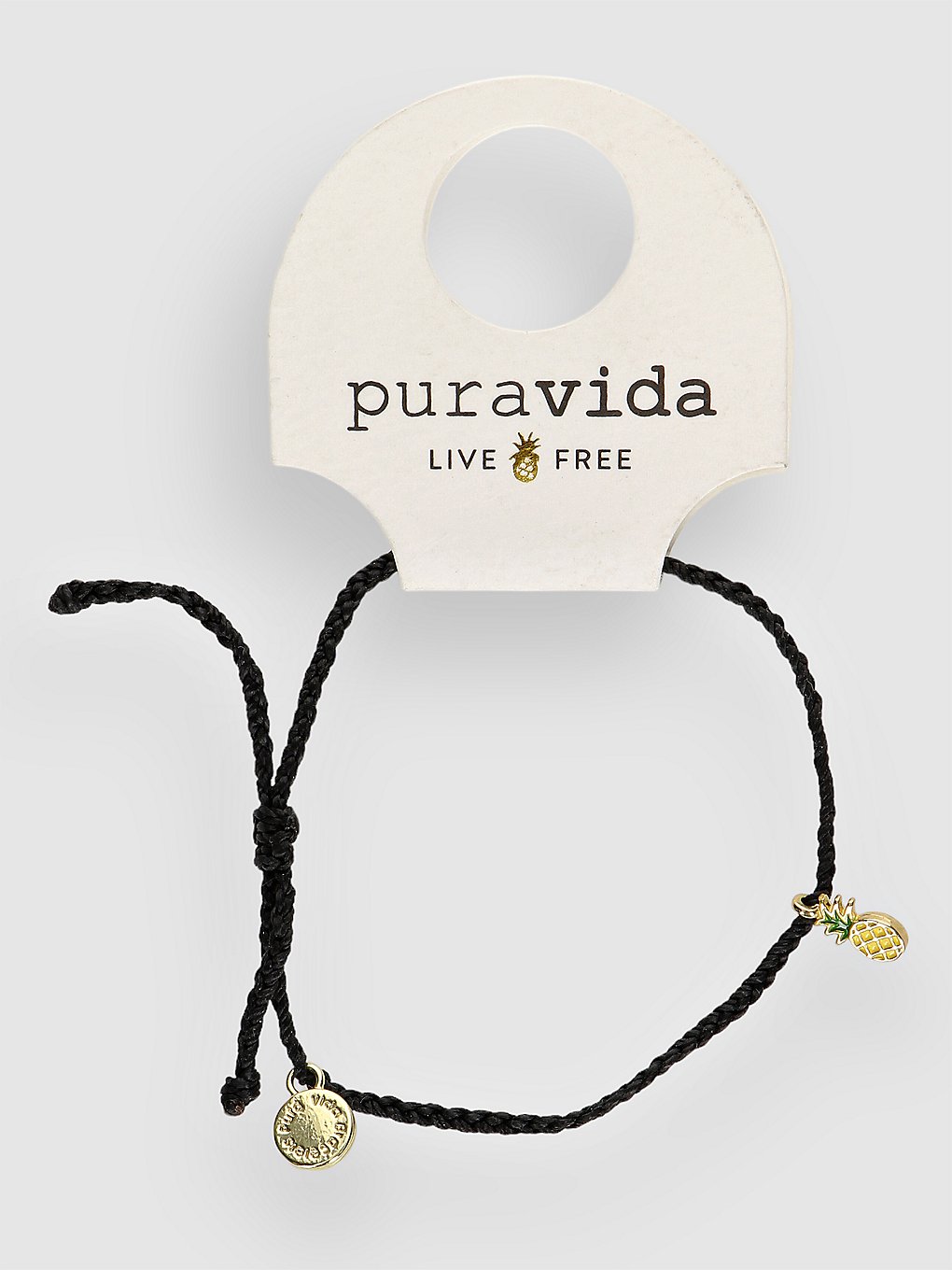 Pura Vida Enamel Pineapple Gold zwart