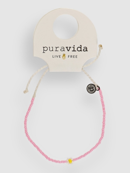 Pura Vida Spring Daisy Seed Bead Brc roze