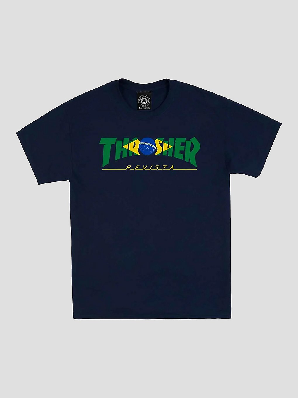 Thrasher Brazil Revista T-Shirt blauw