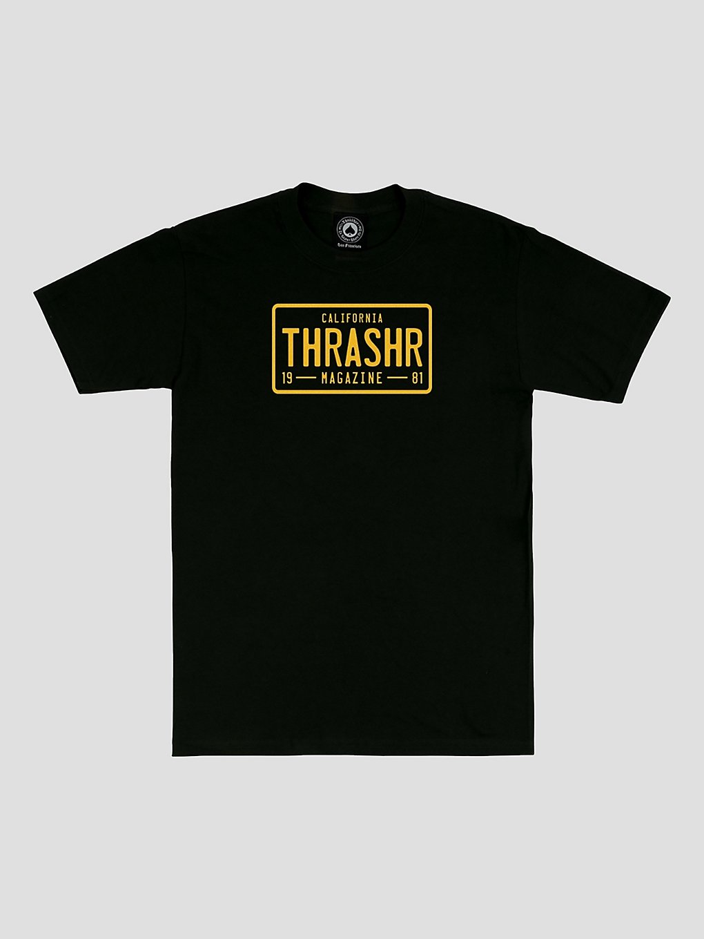 Thrasher License Plate T-Shirt zwart