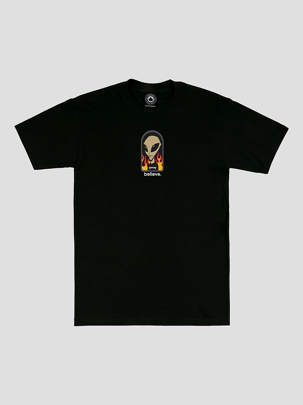 Thrasher X Alien Workshop Believe T-Shirt zwart